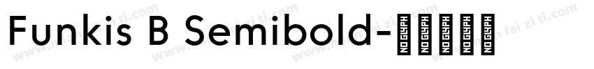 Funkis B Semibold字体转换